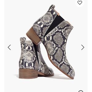 Sold Out Madewell Carina Boot in Snake